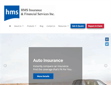 Tablet Screenshot of hmsinsurance.com